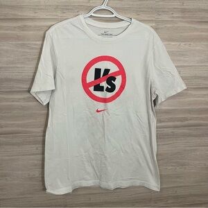 Nike No L's The Nike Tee Large Lg Graphic Tee White T Shirt